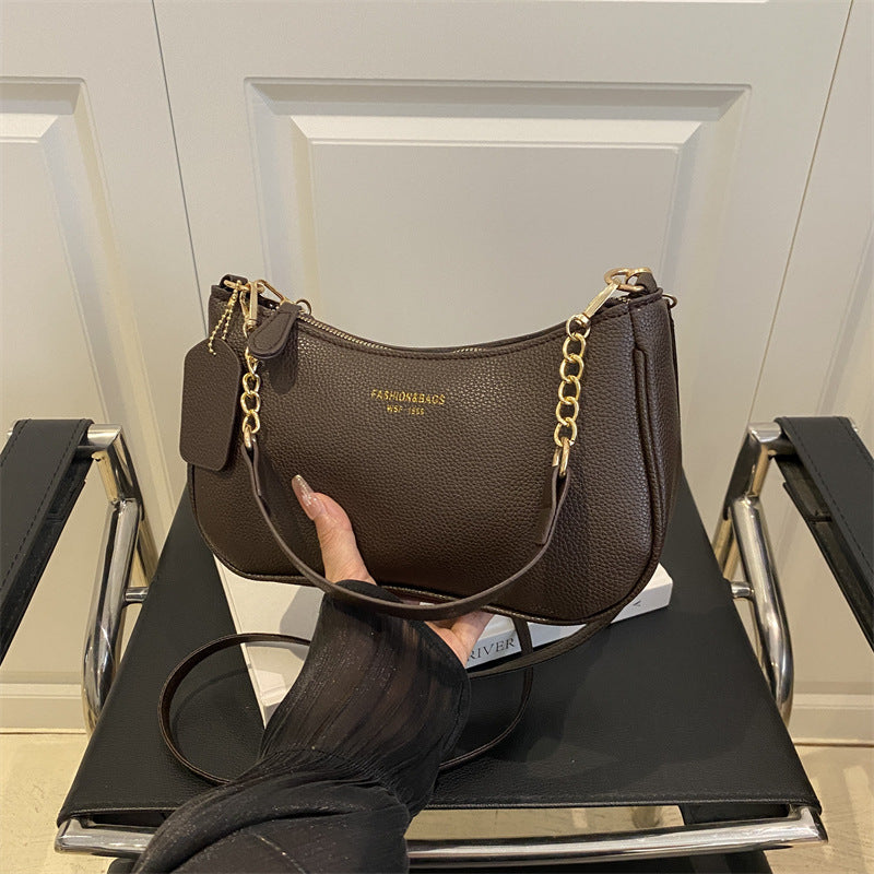 Fashionable Solid-Color Women’s Shoulder Crossbody Bag – Lightweight PU Leather Handbag for Daily & Travel Use