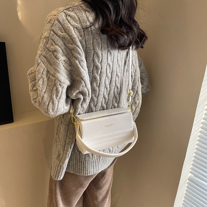 Women’s Stylish Versatile Box Crossbody Bag – Elegant Mini Square Shoulder Purse for Daily & Party Wear