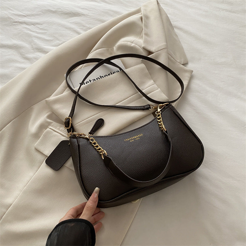 Fashionable Solid-Color Women’s Shoulder Crossbody Bag – Lightweight PU Leather Handbag for Daily & Travel Use