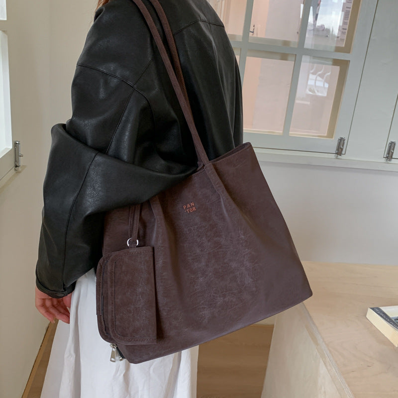 Women’s Sophisticated Retro Versatile Shoulder Bag – Elegant Vintage-Inspired Handbag for Work & Daily Wear